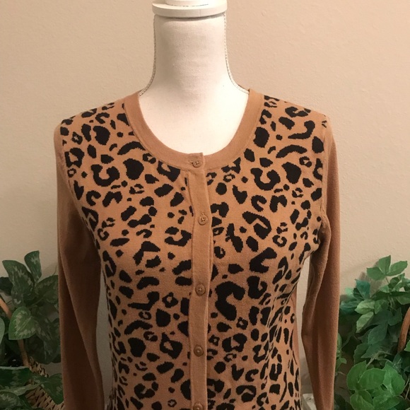 Merona Leopard Cardigan - Picture 2 of 6